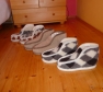 Foto Vlnené papuče polovičné (kotníkové) vzorované / protišmyková podrážka