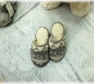 Foto Našuchovacie papuče vzorované /protišmyková podrážka